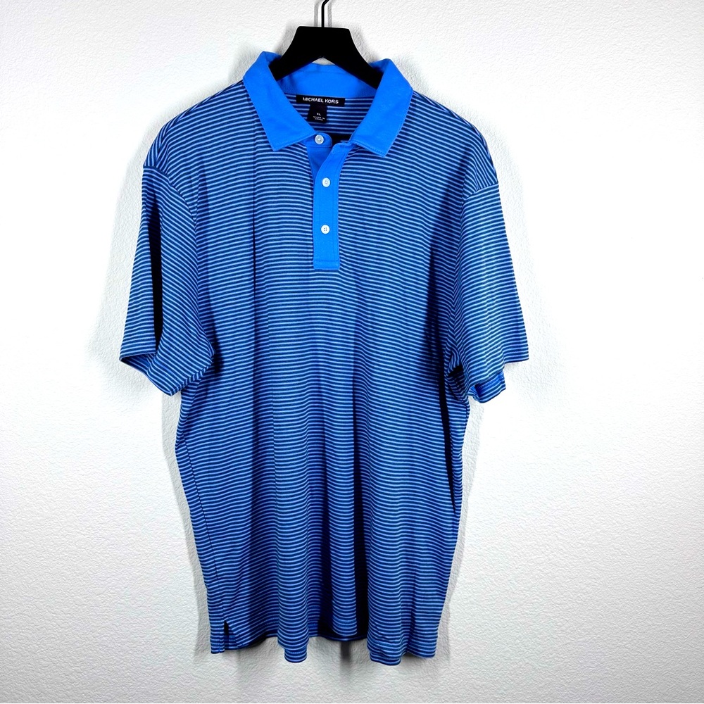Michael Kors Striped Polo XL EUC